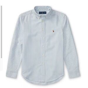 Polo Ralph Lauren Big Boys Long-Sleeve Striped Oxford Shirt Size L (14-16)